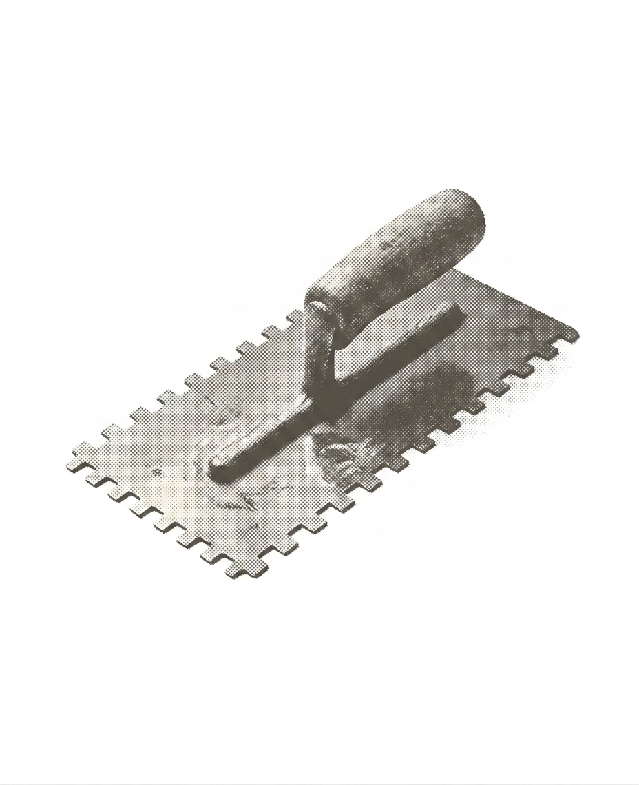 Artisan carreleur sur un chantier